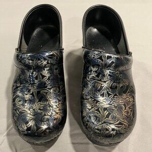 Dansko Clogs Blue Black Grey Size 37